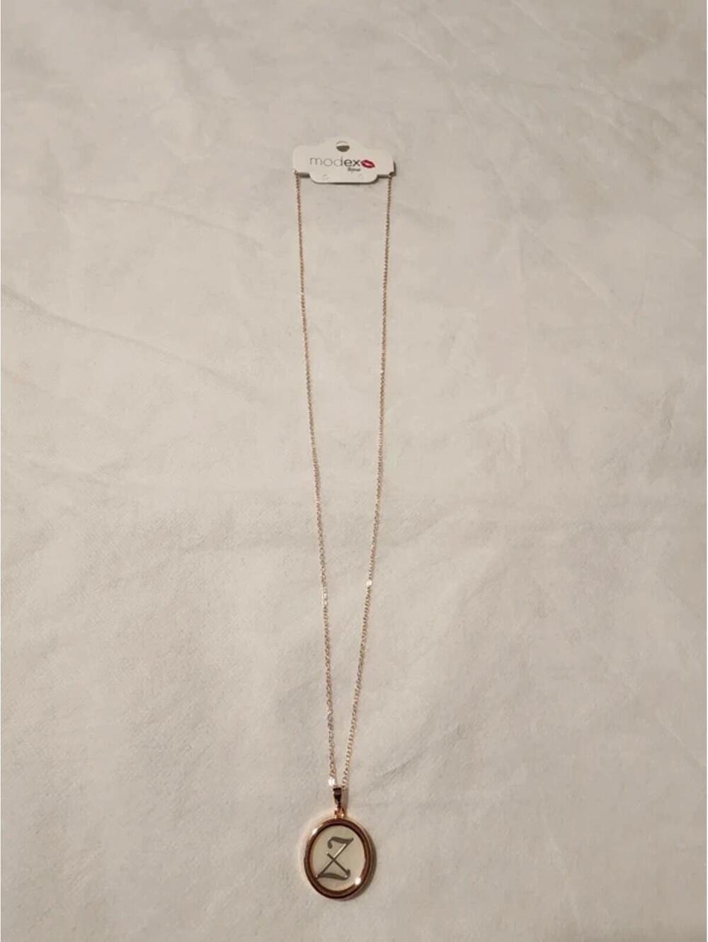 Letter Z Rose Gold Necklace